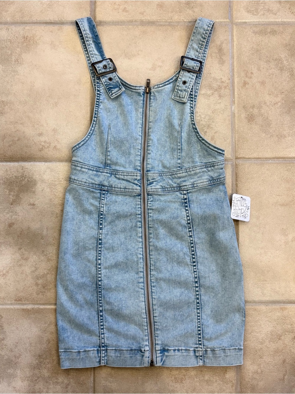 NWT Free People Modern Femme Pinafore Dress, 2 💙